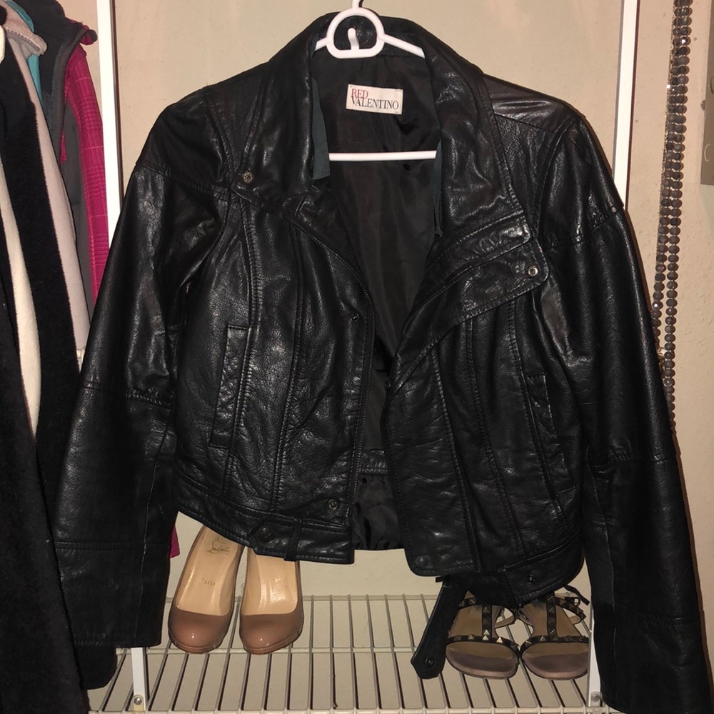Red Valentino leather jacket